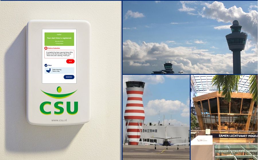 CSU kiest voor CleanJack aanwezigheidsregistratie bij LVNL op Schiphol, Rotterdam The Hague Airport en Lelystad Airport