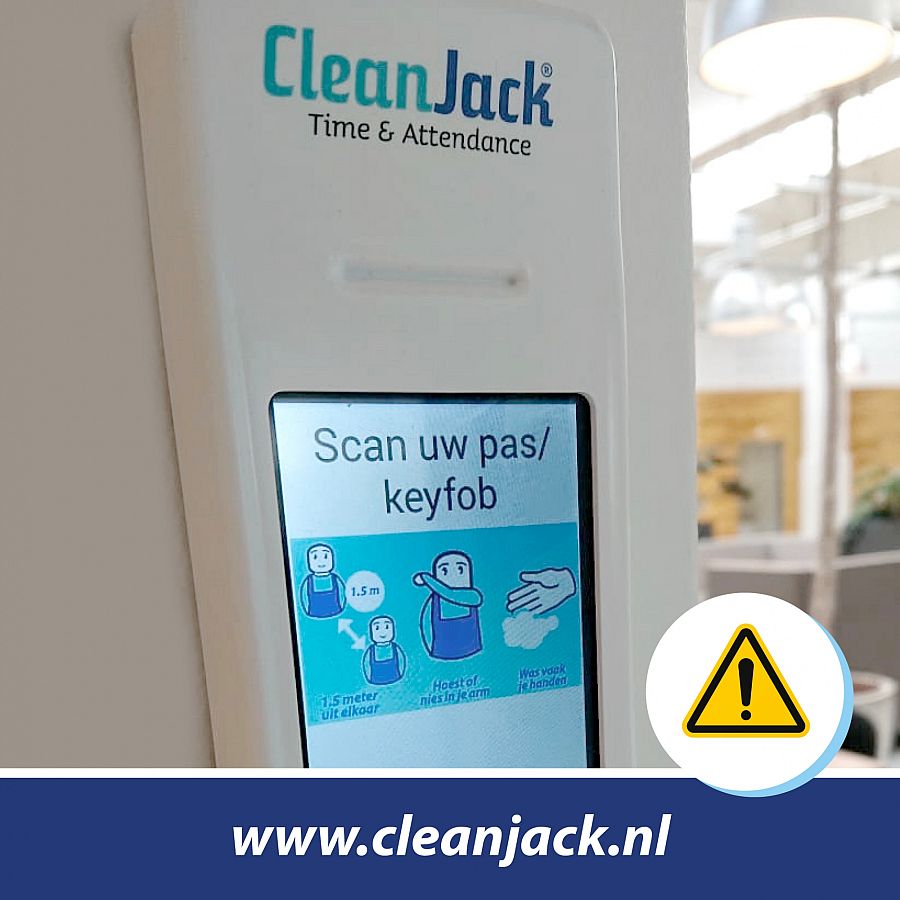 Covid-19 instructies dagelijks duidelijk in beeld met CleanJack